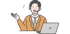 オンライン相談イラスト